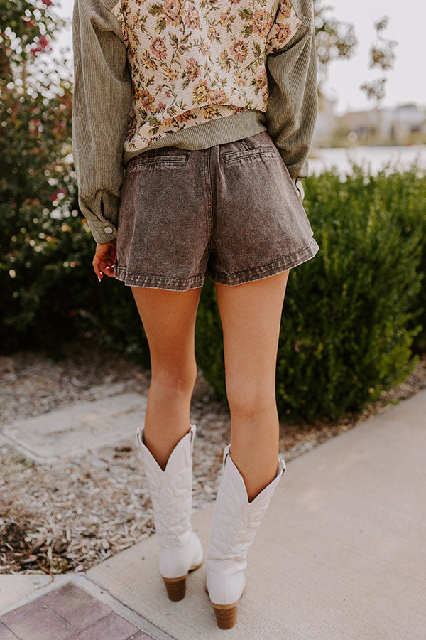The Harper High Waist Denim Skort Image - 5