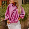 Simply Cozy Vintage Wash Sweatshirt in Orchid Image - 1