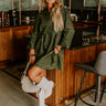 Chic Harvest Floral Mini Dress in Olive Image - 1