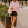Simply Cozy Vintage Wash Sweatshirt in Pink Image - 1