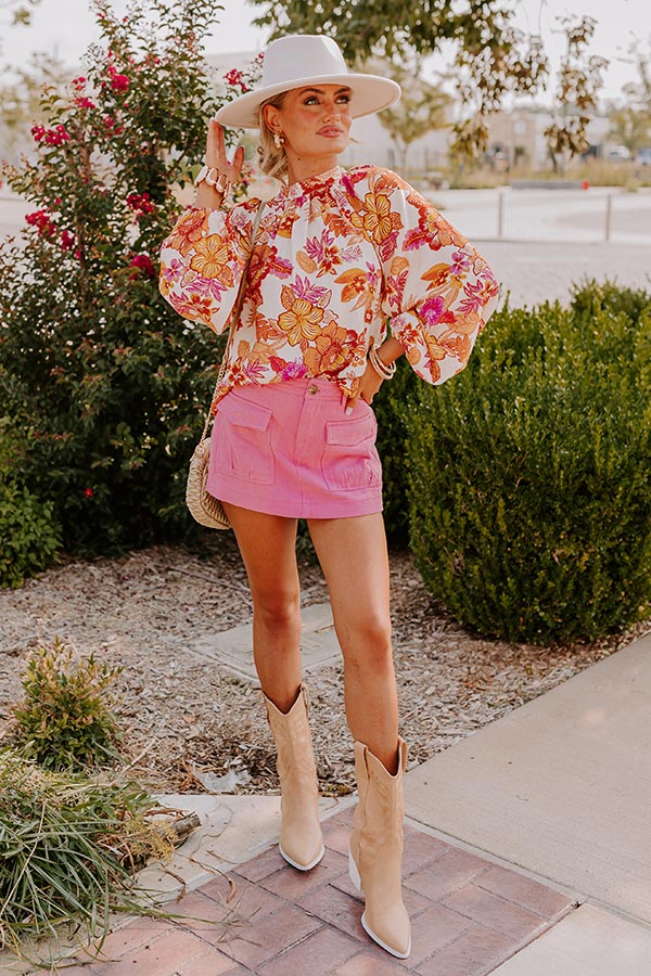 Feeling Posh Floral Top Image - 4