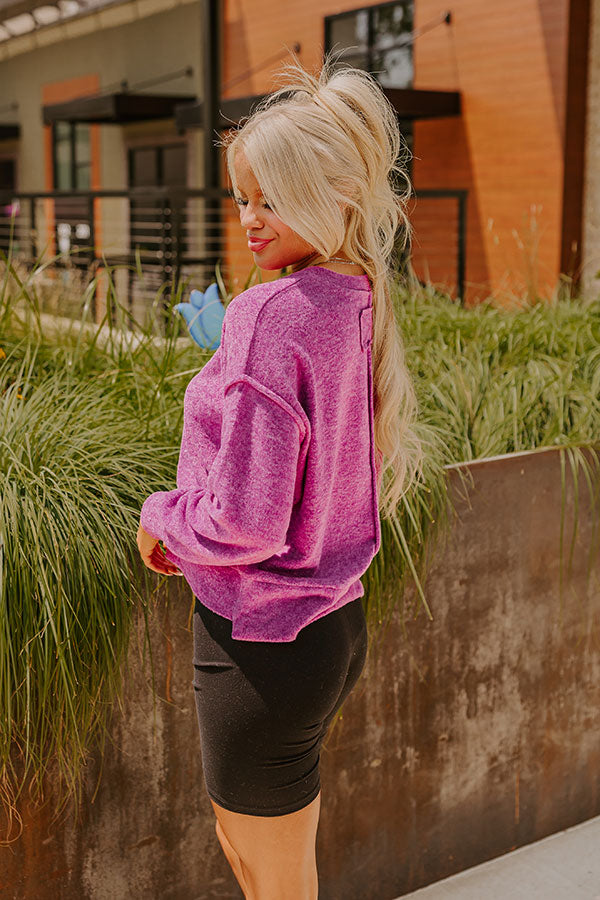 Cozy Daydream Ultra Soft Sweater In Orchid Image - 4
