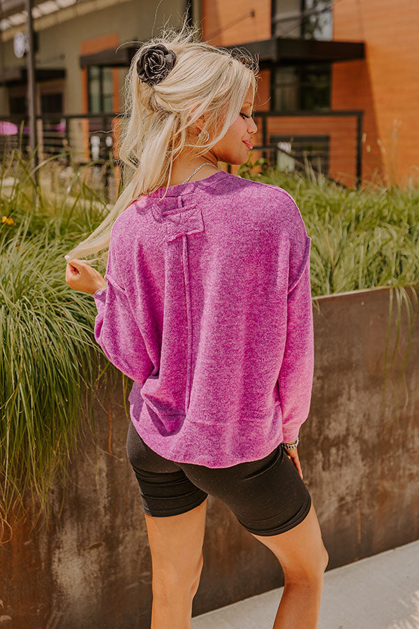 Cozy Daydream Ultra Soft Sweater In Orchid Image - 5