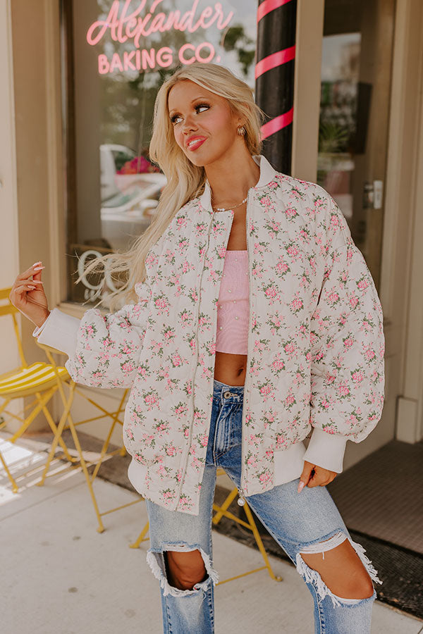 Happy Blooms Quilted Jacket Image - 1