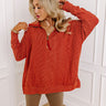 Bonfire Ready Ribbed Sweatshirt in Rust Image - 1