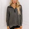 Bonfire Ready Ribbed Sweatshirt in Black Image - 1