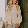 Cappuccino Please Knit Sweater in Oatmeal Image - 1