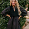 Boho Belle Two Piece Mini Dress in Black Image - 1