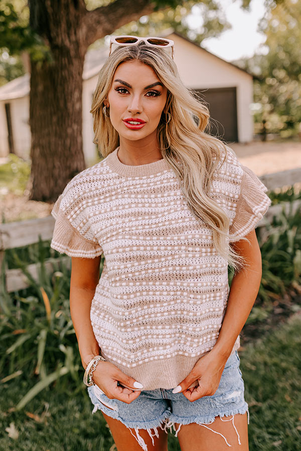 Sweet As Sugar Knit Sweater Top Image - 2