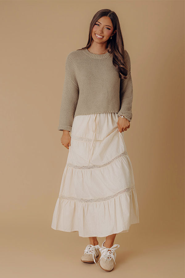 Feeling Cozy Knit Sweater in Taupe