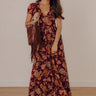 Wine For Two Floral Maxi Dress Image - 1