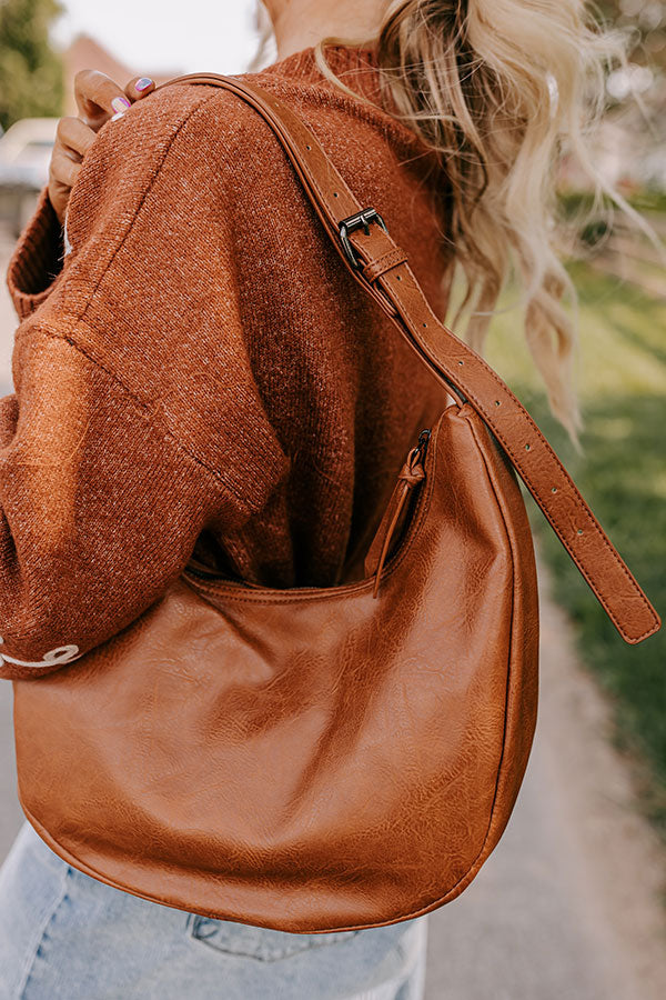 Block Party Ready Faux Leather Purse in Brown Image - 2