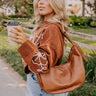 Block Party Ready Faux Leather Purse in Brown Image - 1