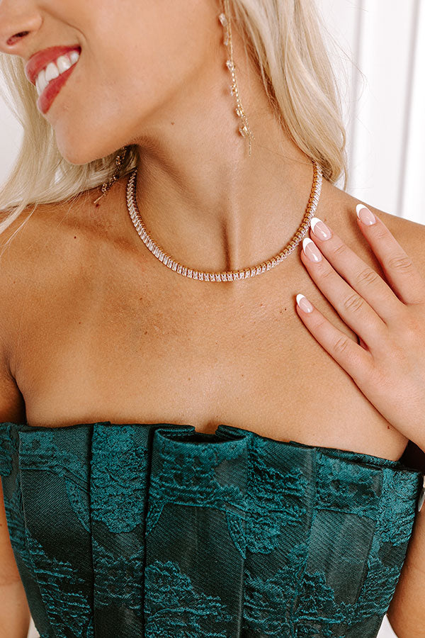 Shimmering Nights Necklace in Gold
