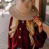 Fall Dreaming Chenille Woven Fedora in Iced Latte Image - 1
