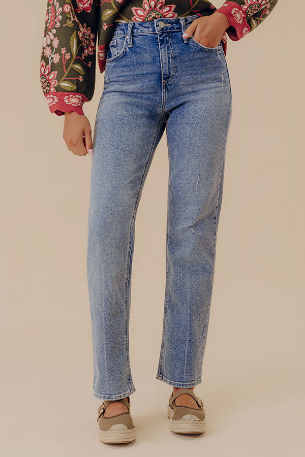 JUST USA Lillian High Waist Straight Leg Jean Image - 1