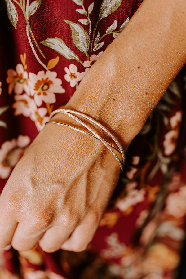 Sweet Glance Bangle Bracelet Set Image - 2