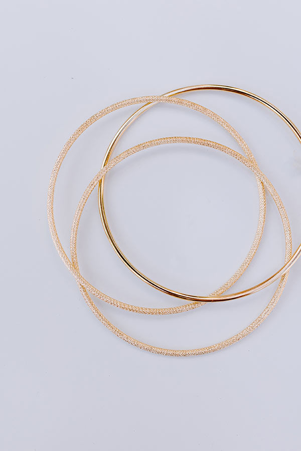 Sweet Glance Bangle Bracelet Set Image - 1