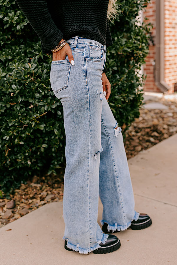 Risen Riley High Waist Straight Leg Jean in Medium Wash Image - 2