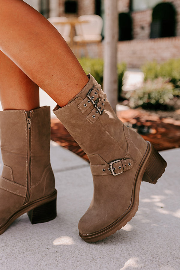 The Valeria Faux Suede Boot Image - 5