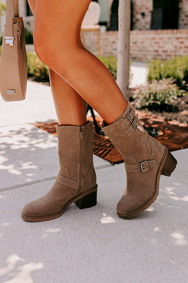The Valeria Faux Suede Boot Image - 3