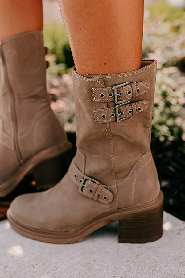 The Valeria Faux Suede Boot Image - 4