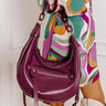 Feeling Fab Faux Leather Tote in Royal Plum Image - 1