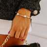 Cocktails And Cheers Stretch Bracelet in Pearl Image - 1
