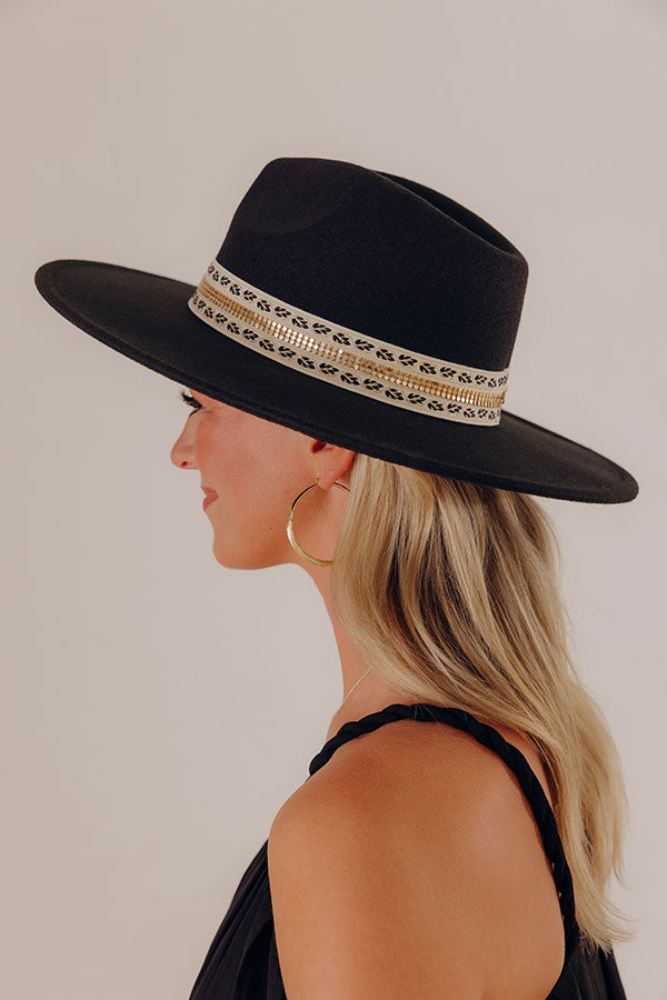 Vermont Bound Felt Fedora in Black