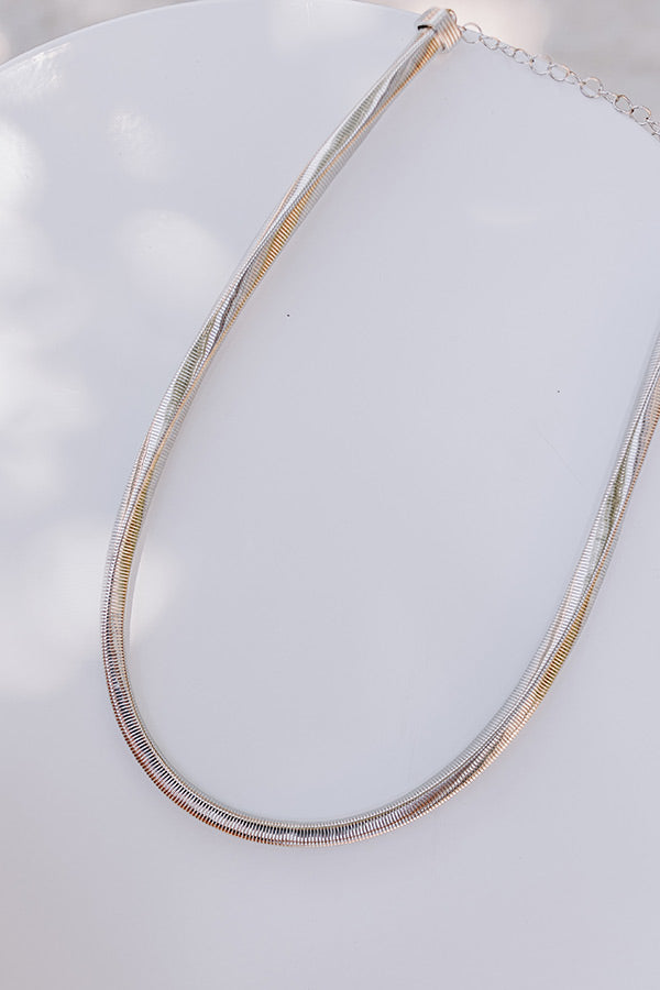 Cue The Chic Necklace in Silver Image - 1