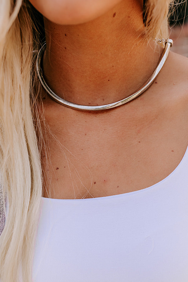 Cue The Chic Necklace in Silver Image - 2