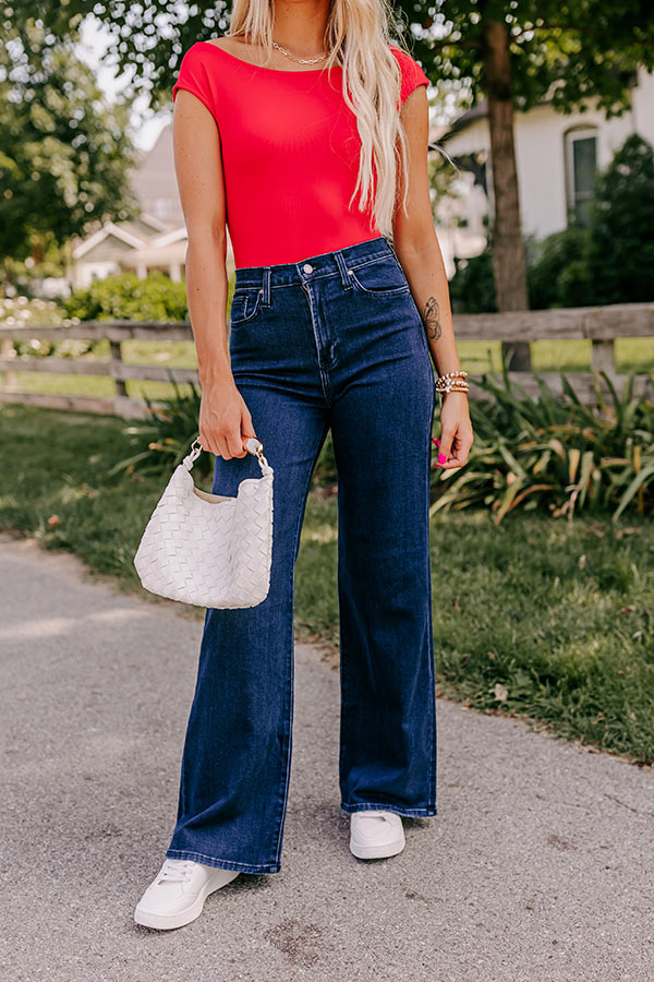 JUST USA Josephine High Waist Wide Leg Jean Image - 2