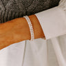 Feeling Glam Cubic Zirconia Cuff Bracelet in Silver Image - 1
