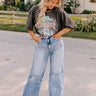 Risen Riley High Waist Straight Leg Jean in Medium Wash Curves Image - 1