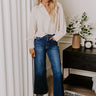 JUST USA Natalia High Waist Wide Leg Jean in Dark Wash Image - 1