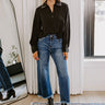 Risen Samantha High Waist Wide Leg Jean in Dark Wash Image - 1