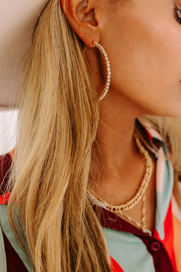 Paris Nights Hoop Earrings Image - 4
