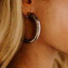 NYC Bound Hoop Earrings in Silver Image - 1