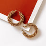 Golden Haze Hoop Earrings Image - 1