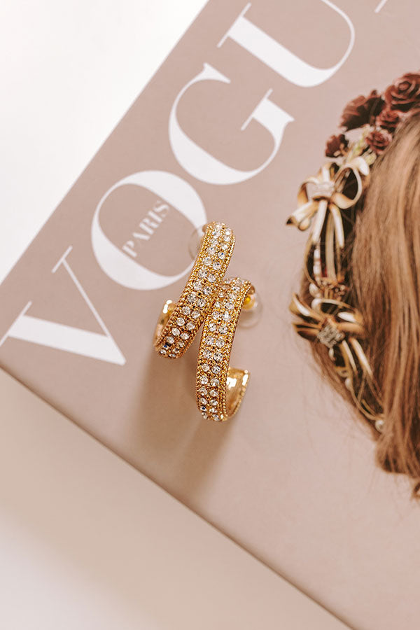 Shine Bright Hoop Earrings Image - 1