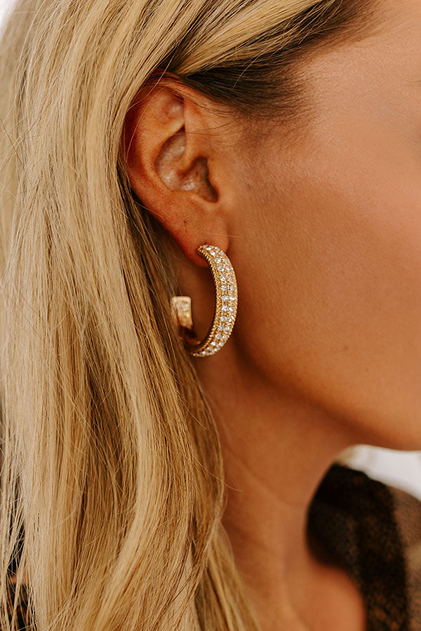 Shine Bright Hoop Earrings Image - 4