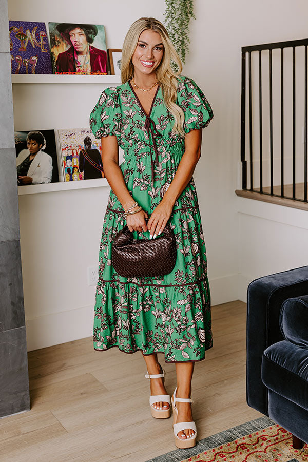 Whimsical Whisper Floral Midi Image - 1