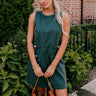 Apple Cider Sippin Mini Dress in Hunter Green Image - 1