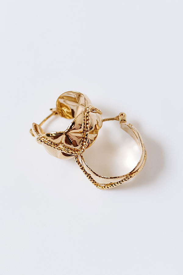 City Nights Hoop Earrings Image - 4
