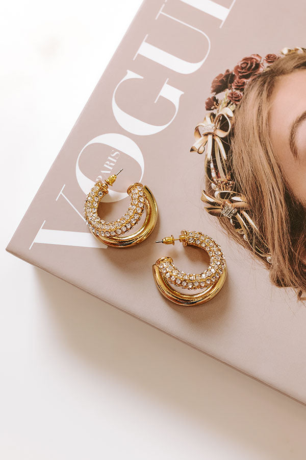 Dancing In The Moonlight Hoop Earrings Image - 1