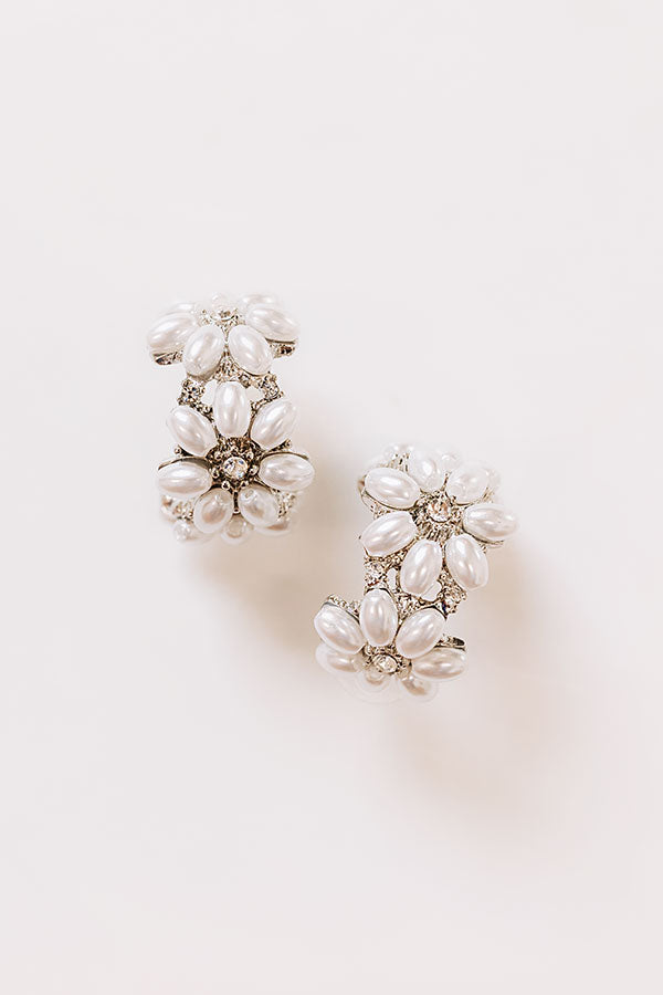 Floral Dreams Hoop Earrings Image - 2