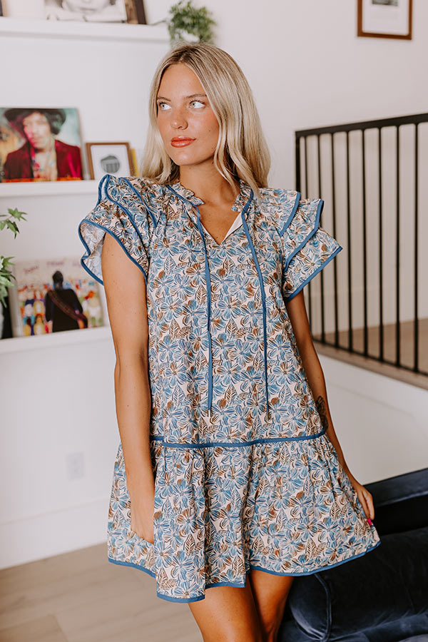 Precious Petals Ruffle Mini Dress Image - 2