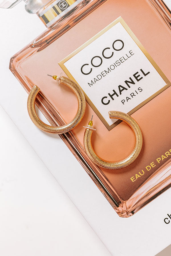 NYC Bound Hoop Earrings in Gold
