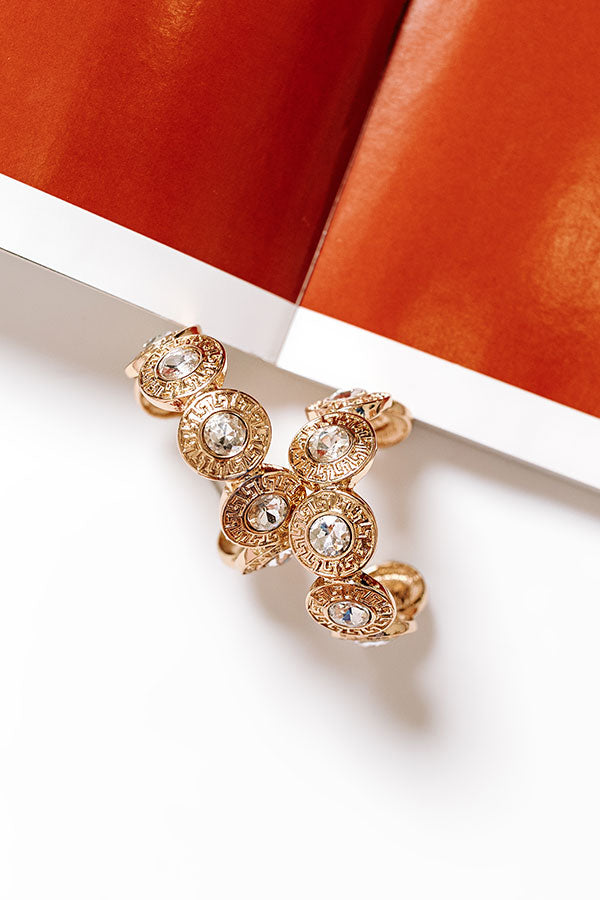 Chic Mindset Hoop Earrings in Clear Image - 1
