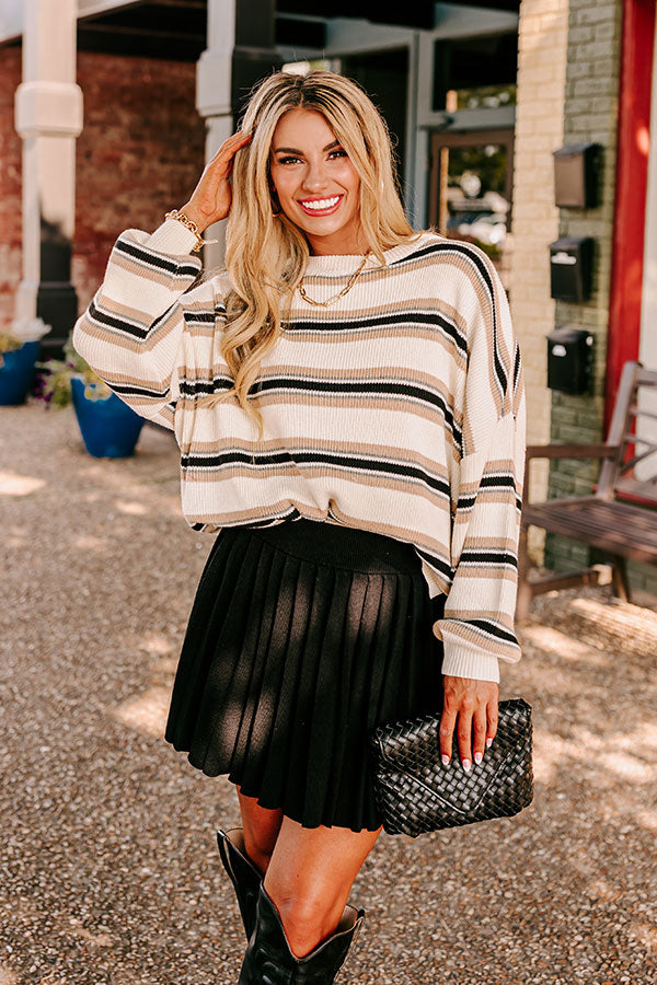 Cappuccino Cutie Knit Sweater Image - 2